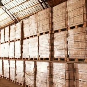 Palettes de briquettes en bois