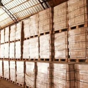 Palettes de briquettes en bois