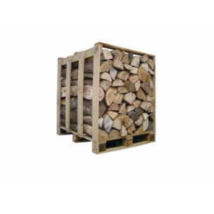 Palette de 1 séchoir à bois de chauffage (Hêtre, Chêne Mix) 33 cm – prêt à l'emploi
