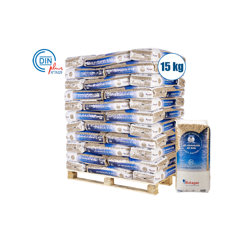 Pellet Butagaz DIN+ 100% résineux – palette de 66 sacs de 15KG – Image 4