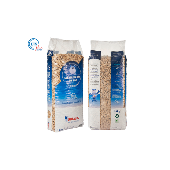Pellet Butagaz DIN+ 100% résineux – palette de 66 sacs de 15KG – Image 3